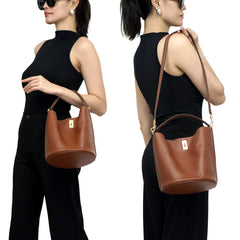 Leather Bucket Bag GHW