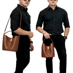 Leather Bucket Bag GHW