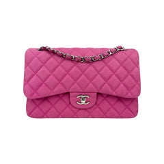 Jumbo Double Flap Caviar SHW S18