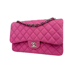 Jumbo Double Flap Caviar SHW S18