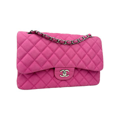 Jumbo Double Flap Caviar SHW S18