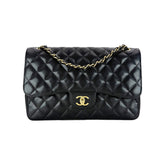 Jumbo Double Flap Caviar GHW S16