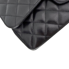 Jumbo Double Flap Caviar GHW S16