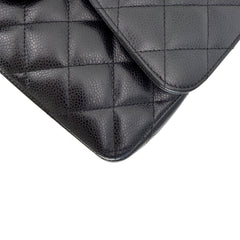 Jumbo Double Flap Caviar GHW S16