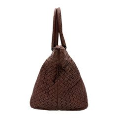 Intrecciato Zipper Tote Medium Fondant