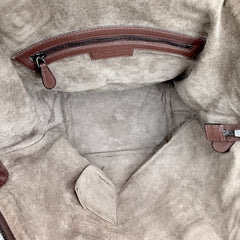 Intrecciato Zipper Tote Medium Fondant