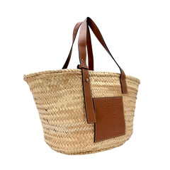 Raffia Basket Tote Medium