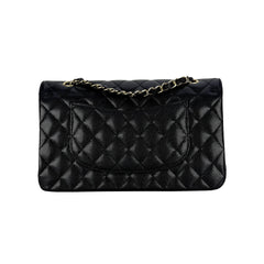 Medium Double Flap Caviar GHW S30