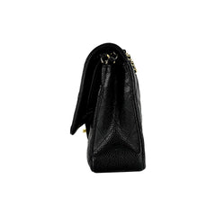 Medium Double Flap Caviar GHW S30