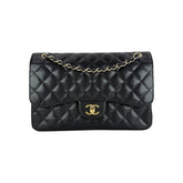 Jumbo Double Flap Caviar GHW S25