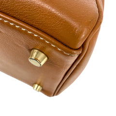 Kelly 35 Gold on Gold Swift Leather Stamp B Square