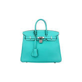 Birkin 25 Bleu Lagon PHW