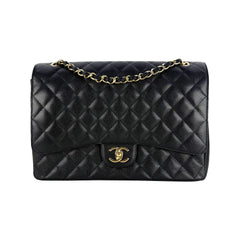Maxi Double Flap Caviar GHW S15