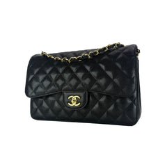 Jumbo Double Flap Caviar GHW S18