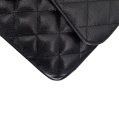 Jumbo Double Flap Caviar GHW S18