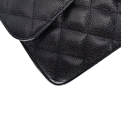 Jumbo Double Flap Caviar GHW S18