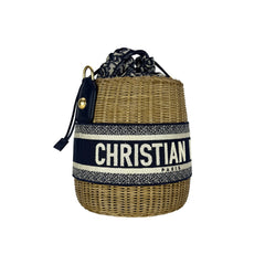 Wicker Bucket Bag