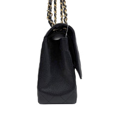 Jumbo Double Flap Caviar GHW S31