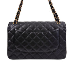 Jumbo Double Flap Caviar GHW S31