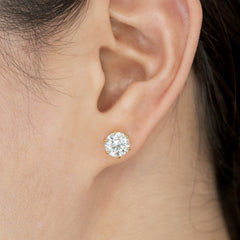 Regina 86 Earrings 2.06+2.04CT