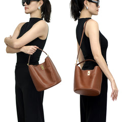 Leather Bucket Bag GHW