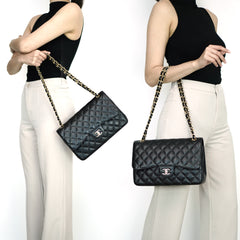 Jumbo Double Flap Caviar GHW S31