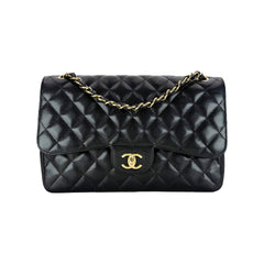 Jumbo Double Flap Caviar GHW S16