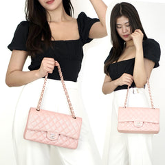 Medium Double Flap Medium Caviar GHW S27