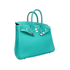 Birkin 25 Bleu Lagon PHW