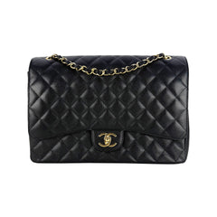 Maxi Double Flap Caviar GHW S15