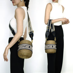 Wicker Bucket Bag