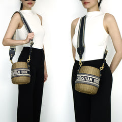 Wicker Bucket Bag