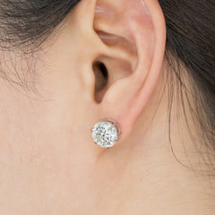 Regina 88 Earrings 5.06+5.05CT