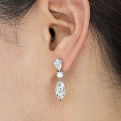 Victoria 80 Earrings 3.00+3.02+1.04+1.05CT